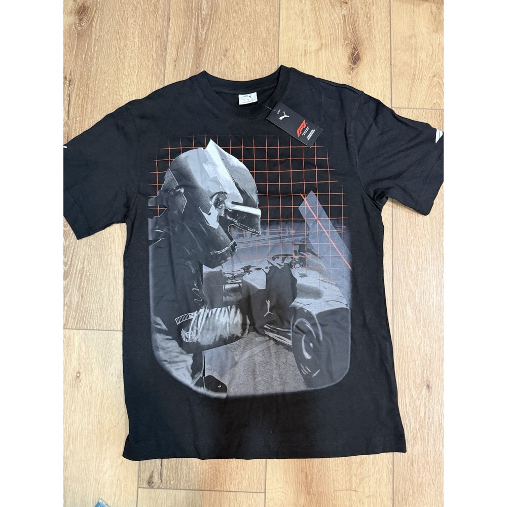 Puma‎ F1 Driver Shirt Black  Mens Size S NWT